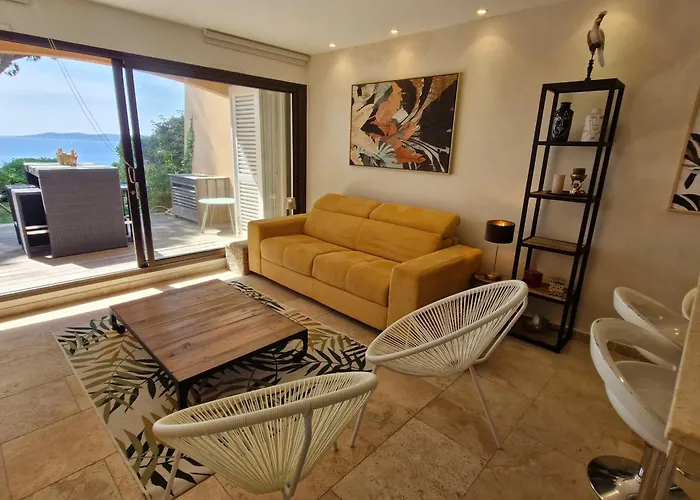 Climatise 2 Pieces Avec Vue : 4 Pers, Piscine, Parking - Fr-1-780-38 Sainte-Maxime